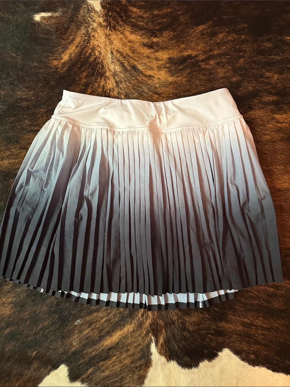 GG Blue Luxe Sport Ombre Pleated Skort, Golf Tennis Athleisure, Women's Large